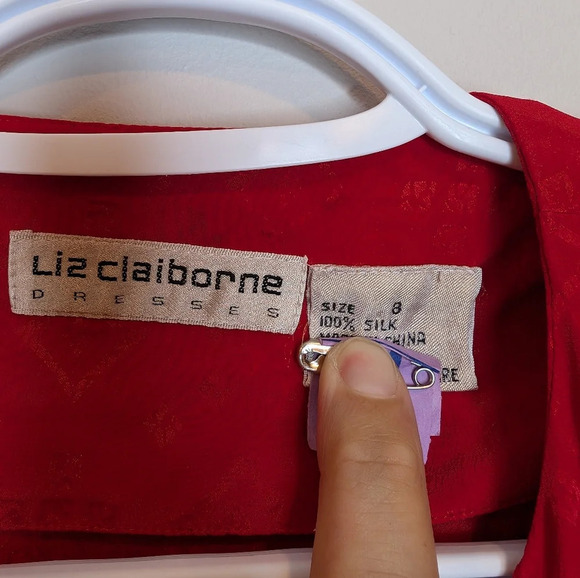 Liz Claiborne Red Midi Dress - Picture 3 of 8